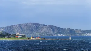 Mountains and Fiord around ALESUND