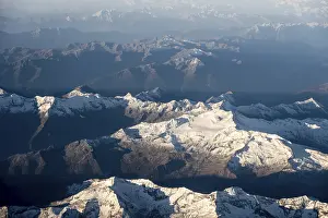 Mountains in morning light, Alps