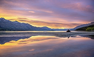 Mountains reflected in the lake