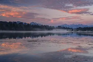 Mountains reflected in the lake