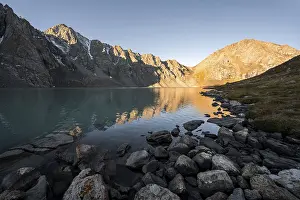 Mountains reflected in the lake