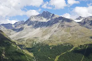Mountains in the region of mount Ortler in Sulden (South Tyrol) (Italy)