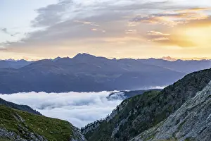 Mountains at sunrise, Carnic High Trail