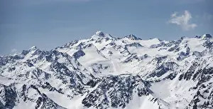 Mountains in winter, Stubai Alps