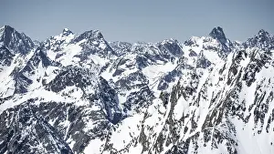 Mountains in winter, Stubai Alps
