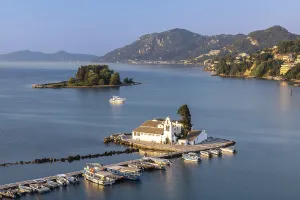 Mouse Island and Vlacherna Monastery of Kanoni