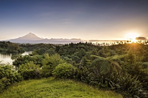 Mt. Egmont, Mt. Taranaki, currently an inactive volcano