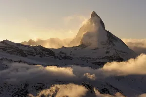 Mt Matterhorn in the light of the setting sun