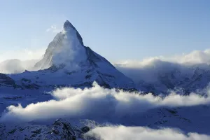 Mt. Matterhorn, shrouded in clouds