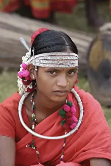 Mudia tribal dancer, jagdalpur