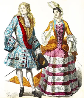 Muenchener Bilderbogen, Lady of the Court of Louis XIV