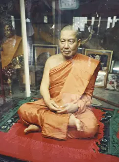Mummified monk. Sokushinbutsu is a practice of self-mummification that has its roots in the Shingon-shū Buddhist