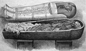 Mummy of ancient Egyptian king Pharaoh Amenhotep I