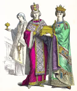 Munich Bilderbogen, costumes, Byzantine