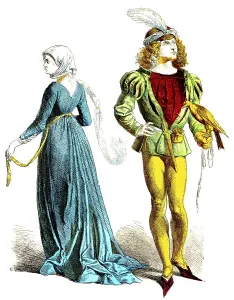 Munich Bilderbogen, Costumes, Late 15th century