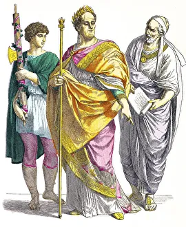 Munich Bilderbogen, costumes, Roman
