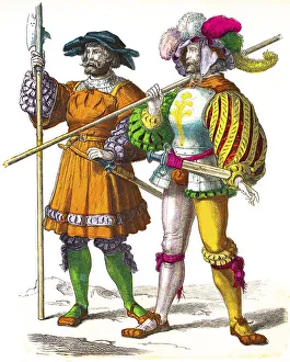 Munich picture sheet, costumes