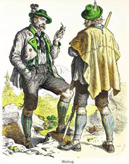 Munich picture sheet, costumes