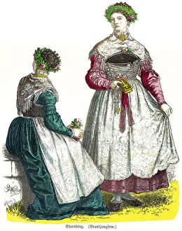 Munich picture sheet, costumes