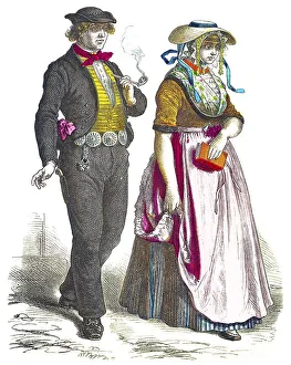 Munich picture sheet, costumes