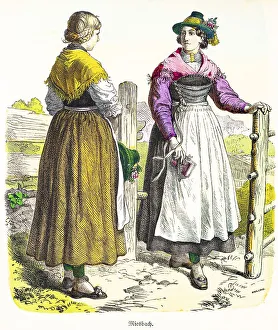 Munich picture sheet, costumes