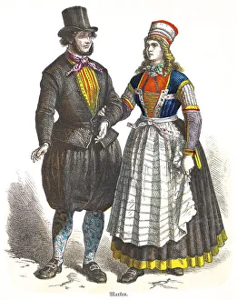 Munich picture sheet, costumes
