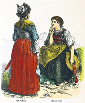 Munich picture sheet, costumes, St