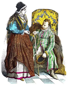Munich picture sheet, Polish costumes
