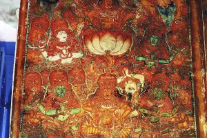 Mural at mattancherry palace in cochin