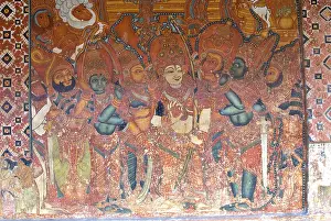 Mural paintings depict frolics of krishna