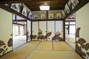 Mural paintings, interior view of Shoren-in