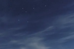 Musca star constellation, Night sky