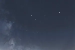 Musca star constellation, Night sky