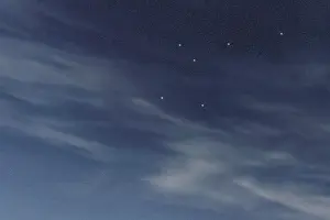 Musca star constellation, Night sky