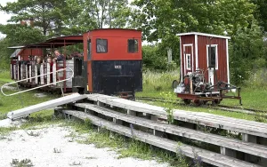 Museum railway in the industrial museum of Blaese