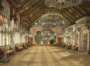 The Music Room in Neuschwanstein Castle in Bavaria