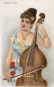 Musical instruments, Woman playing a musical instrument