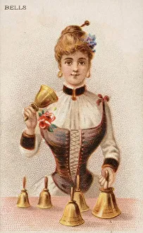 Musical instruments, Woman playing a musical instrument