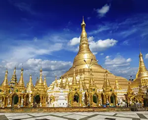 Myanmer famous sacred place and tourist attraction landmark