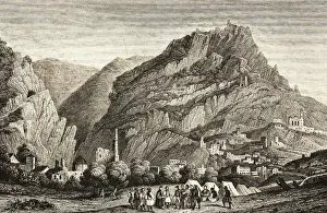 Mystras or Mistra near Sparta, Byzantine ruined city
