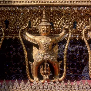 Mythical creatures in the temple Wat Phra Keo