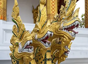 Category Buddhism Prints: Naga deities at Wat Nong Sikhounmuang