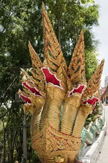 Naga statue, multi-headed king cobra