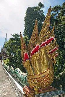 Naga statue, multi-headed king cobra