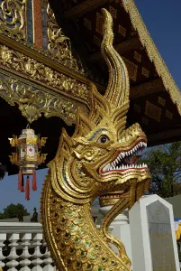 Naga at Wat Phra Singh, Chiang Mai, Thailand