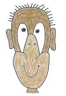 Naive illustration, children drawing