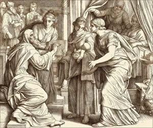 Naming of John the Baptist, by Julius Schnorr von Carolsfeld