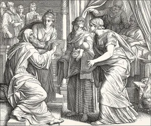 Naming of John the Baptist, by Julius Schnorr von Carolsfeld