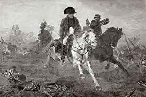 Napoleon Bonaparte I at the Battle of Waterloo