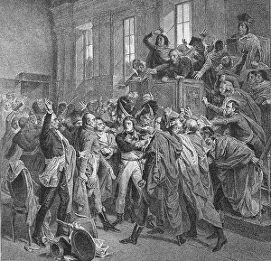 Napoleon in the Council of the Five Hundred on 10 November 1799